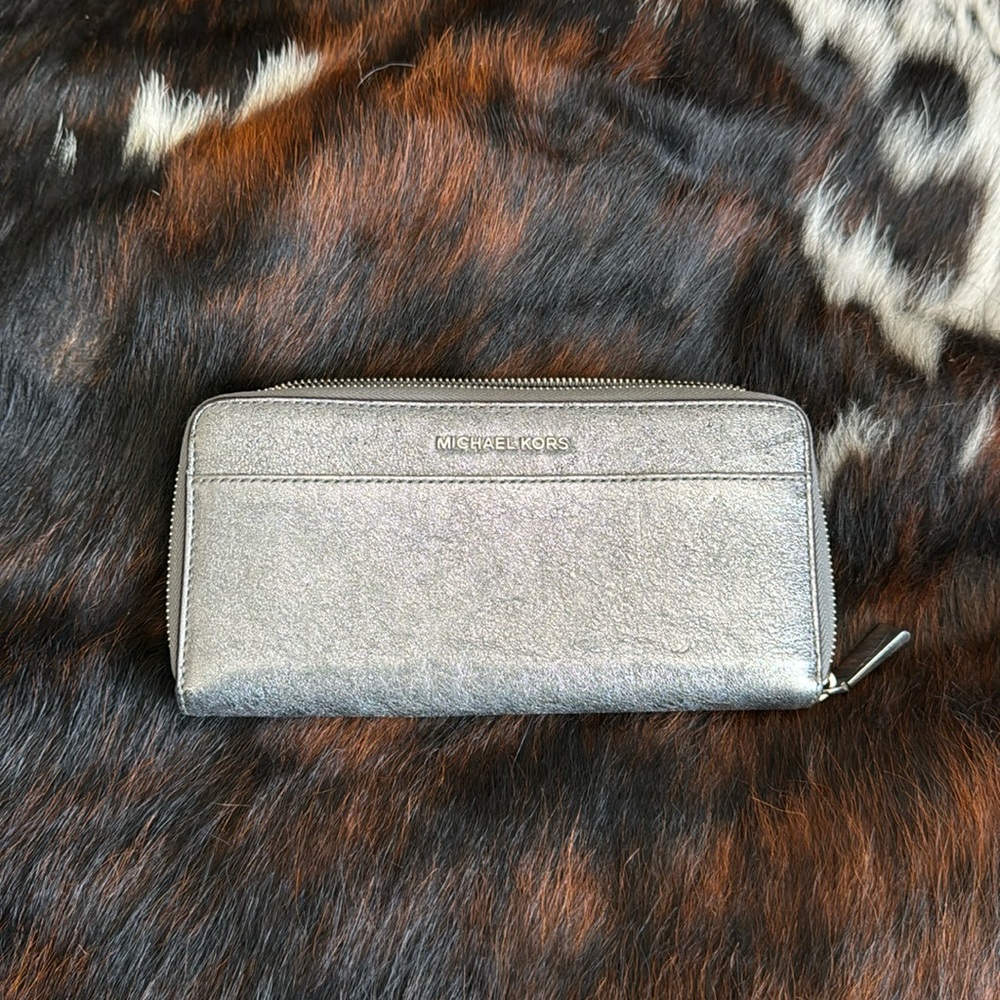 Michael Kors large zip around women’s wallet